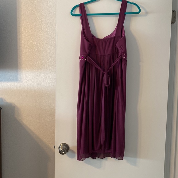 Fuchsia Rhinestone Dress - Picture 2 of 3